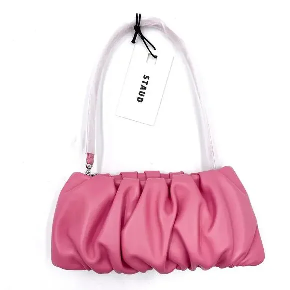 STAUD | Bags | Staud Bean Convertible Bag Geranium Pink Leather